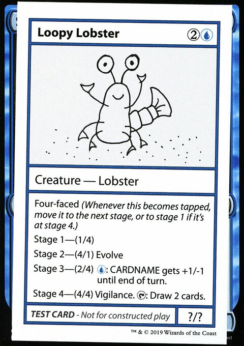 Loopy Lobster, Mystery Booster Playtest Cards 2021 #26, Magic: The Gathering card