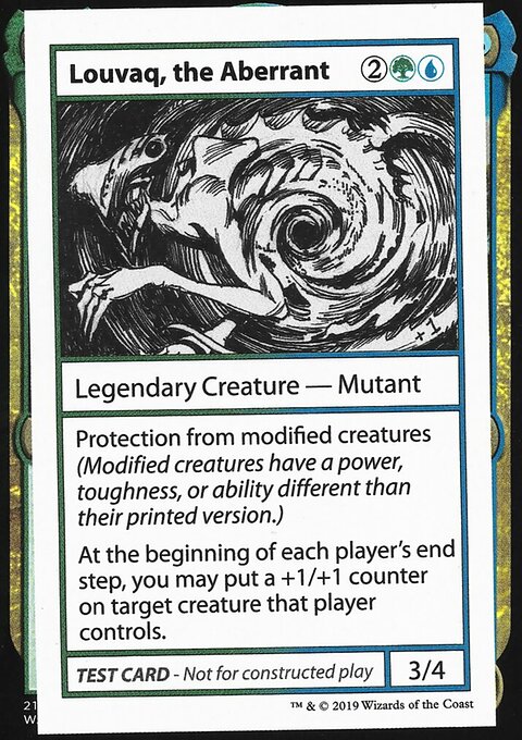 Louvaq, the Aberrant, Mystery Booster Playtest Cards 2021 #95, Magic: The Gathering card