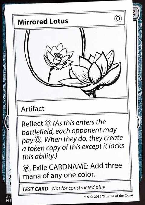 Mirrored Lotus, Mystery Booster Playtest Cards 2021 #107, Magic: The Gathering card