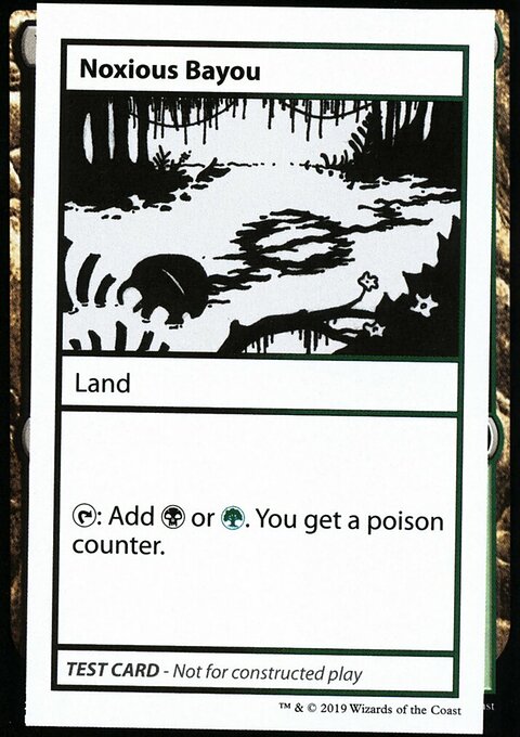Noxious Bayou, Mystery Booster Playtest Cards 2021 #118, Magic: The Gathering card