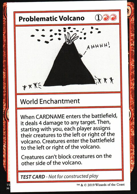 Problematic Volcano, Mystery Booster Playtest Cards 2021 #60, Magic: The Gathering card