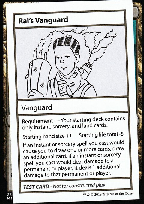 Ral's Vanguard, Mystery Booster Playtest Cards 2021 #1, Magic: The Gathering card