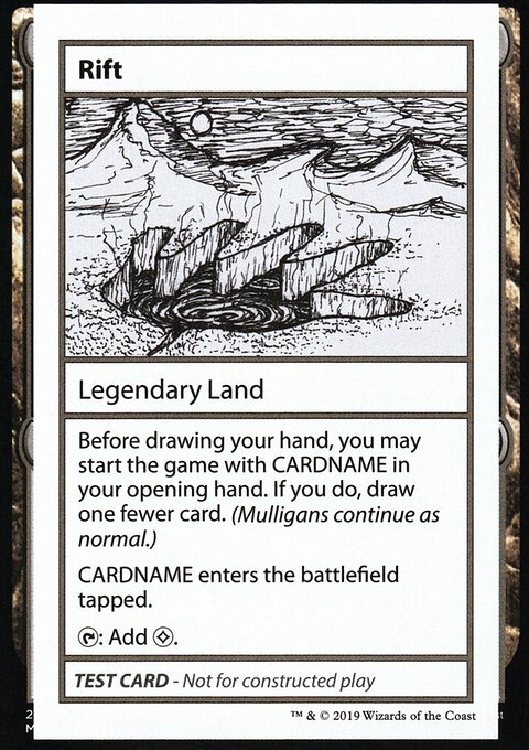 Rift, Mystery Booster Playtest Cards 2021 #119, Magic: The Gathering card