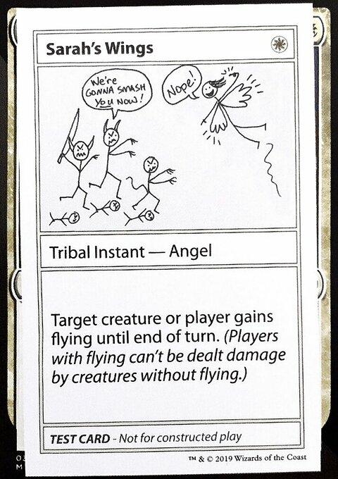 Sarah's Wings, Mystery Booster Playtest Cards 2021 #11, Magic: The Gathering card