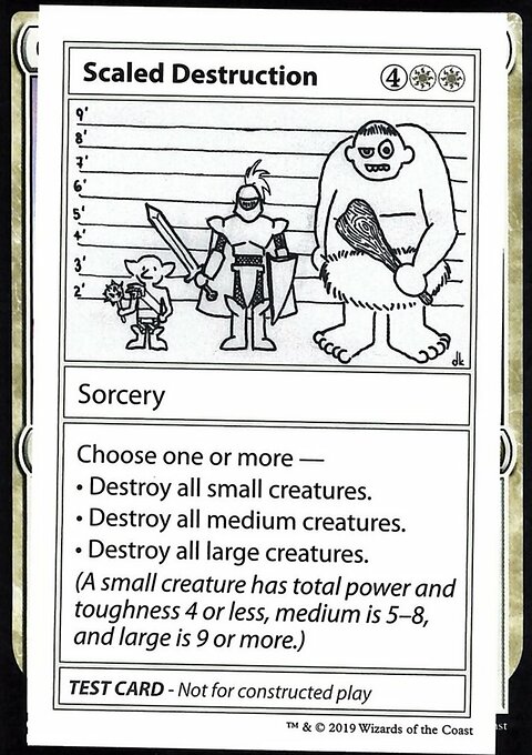 Scaled Destruction, Mystery Booster Playtest Cards 2021 #12, Magic: The Gathering card