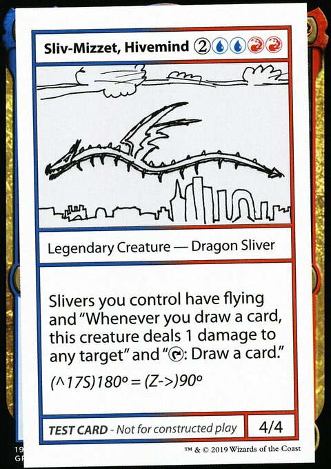 Sliv-Mizzet, Hivemind, Mystery Booster Playtest Cards 2021 #99, Magic: The Gathering card