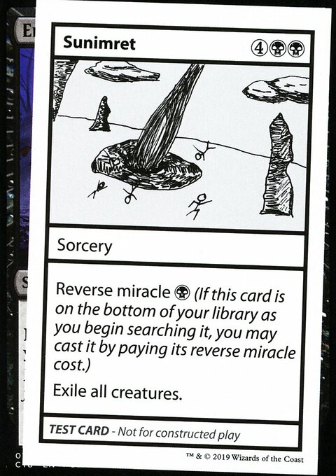 Sunimret, Mystery Booster Playtest Cards 2021 #47, Magic: The Gathering card