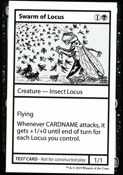 Swarm of Locus, Mystery Booster Playtest Cards 2021 #48, Magic: The Gathering card