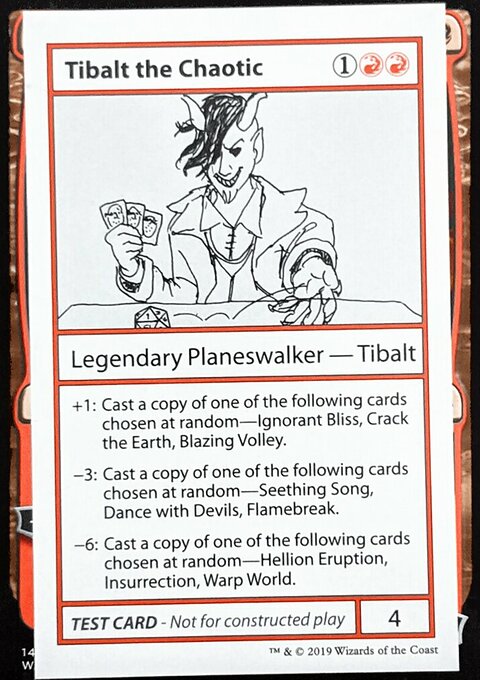 Tibalt the Chaotic, Mystery Booster Playtest Cards 2021 #66, Magic: The Gathering card