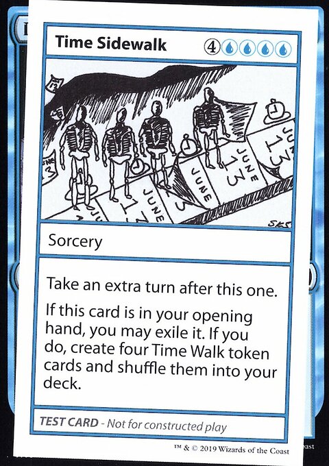 Time Sidewalk, Mystery Booster Playtest Cards 2021 #31, Magic: The Gathering card