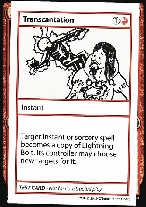 Transcantation, Mystery Booster Playtest Cards 2021 #67, Magic: The Gathering card