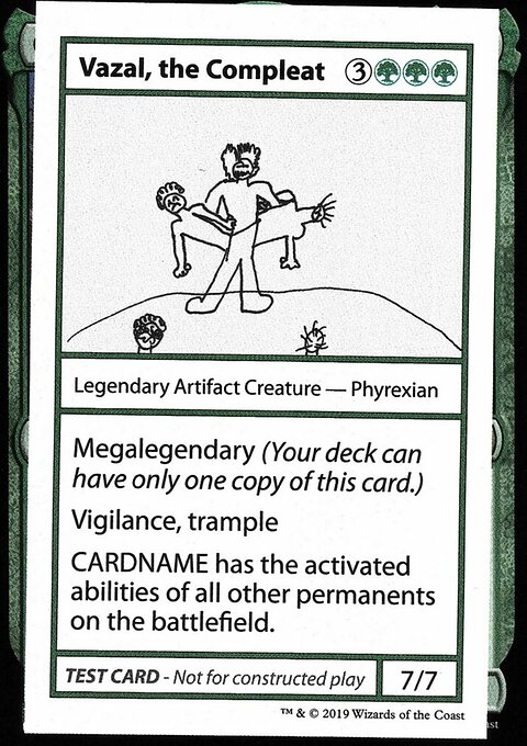 Vazal, the Compleat, Mystery Booster Playtest Cards 2021 #85, Magic: The Gathering card