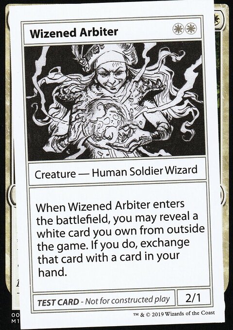 Wizened Arbiter, Mystery Booster Playtest Cards 2021 #14, Magic: The Gathering card
