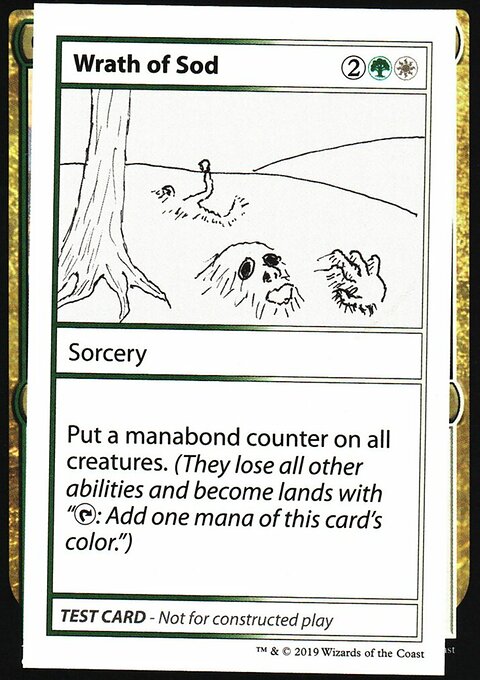 Wrath of Sod, Mystery Booster Playtest Cards 2021 #103, Magic: The Gathering card