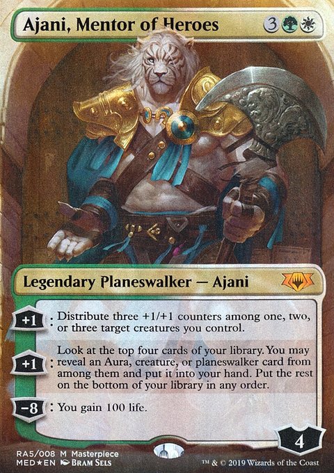 Ajani, Mentor of Heroes, Mythic Edition #RA5, Magic: The Gathering card
