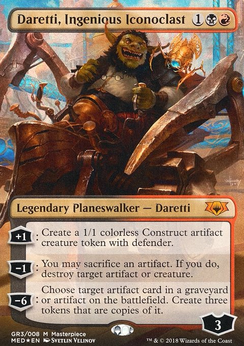 Daretti, Ingenious Iconoclast, Mythic Edition #GR3, Magic: The Gathering card