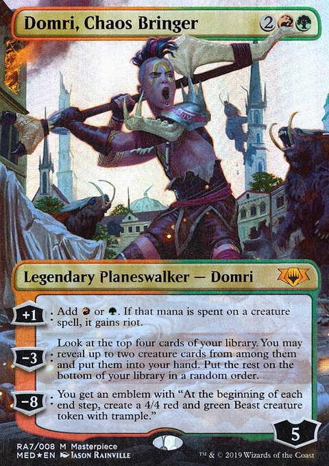 Domri, Chaos Bringer, Mythic Edition #RA7, Magic: The Gathering card