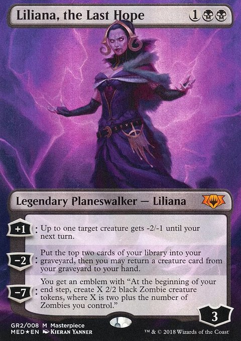 Liliana, the Last Hope, Mythic Edition #GR2, Magic: The Gathering card