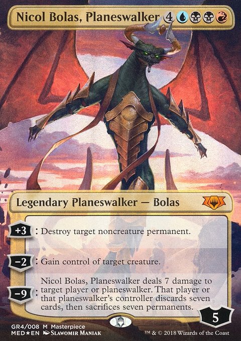 Nicol Bolas, Planeswalker, Mythic Edition #GR4, Magic: The Gathering card