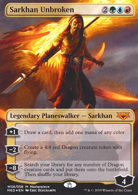 Sarkhan Unbroken, Mythic Edition #WS8, Magic: The Gathering card