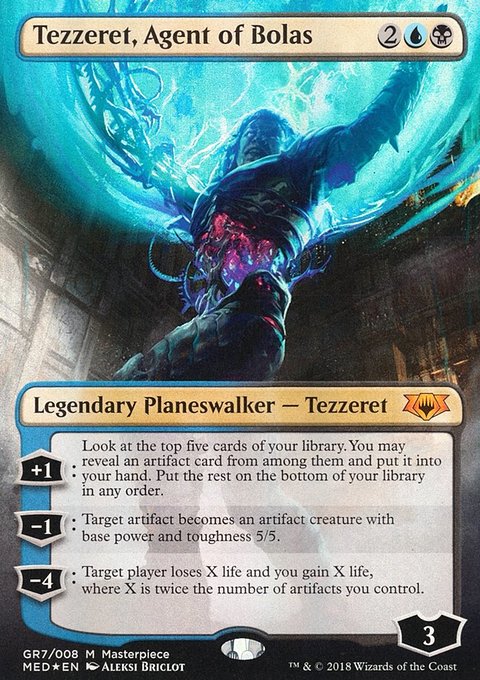 Tezzeret, Agent of Bolas, Mythic Edition #GR7, Magic: The Gathering card