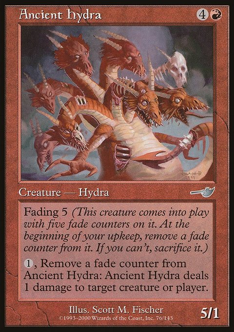 Ancient Hydra, Nemesis #76, Magic: The Gathering card
