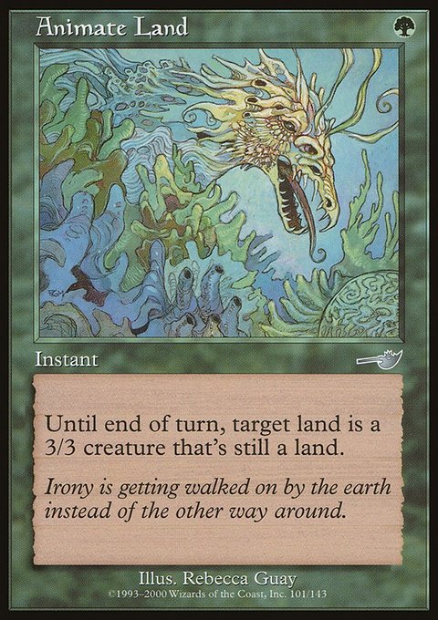 Animate Land, Nemesis #101, Magic: The Gathering card