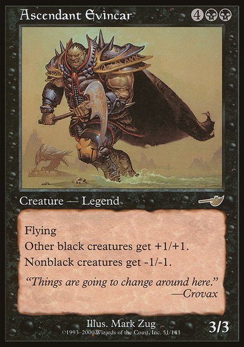 Ascendant Evincar, Nemesis #51, Magic: The Gathering card