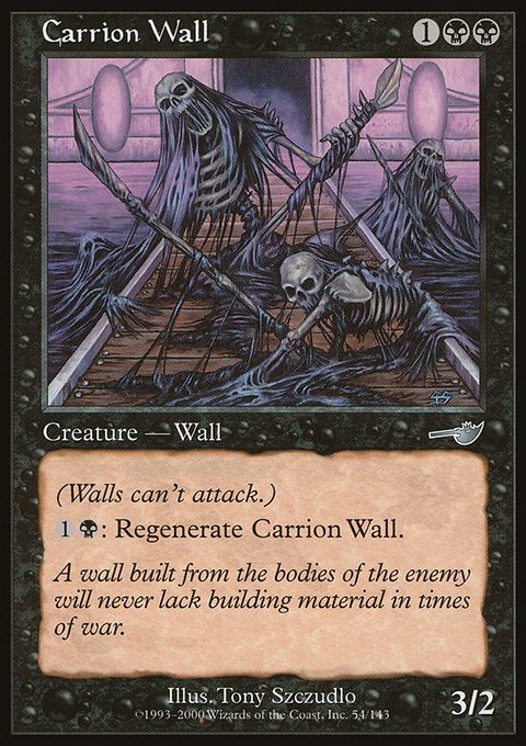 Carrion Wall, Nemesis #54, Magic: The Gathering card