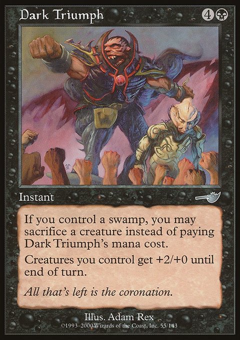 Dark Triumph, Nemesis #55, Magic: The Gathering card