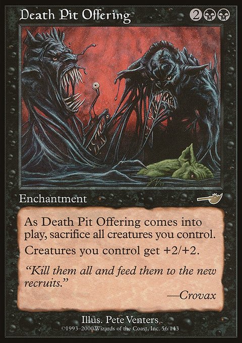 Death Pit Offering, Nemesis #56, Magic: The Gathering card