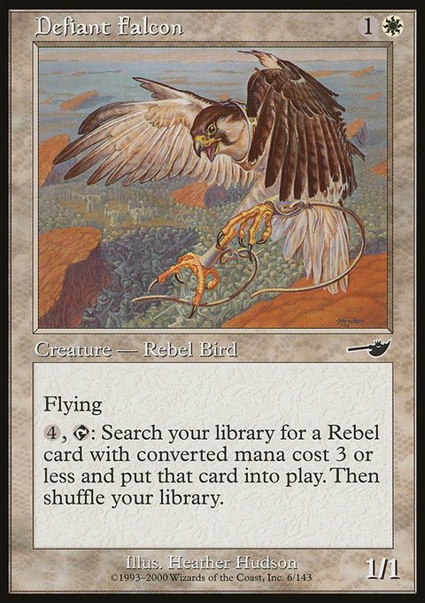 Defiant Falcon, Nemesis #6, Magic: The Gathering card