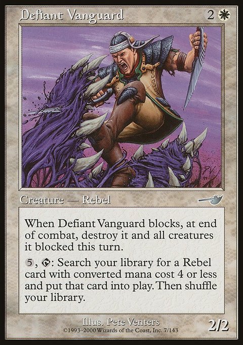 Defiant Vanguard, Nemesis #7, Magic: The Gathering card