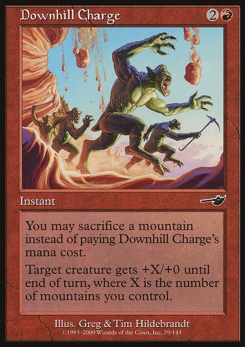 Downhill Charge, Nemesis #79, Magic: The Gathering card