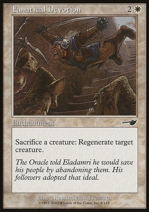 Fanatical Devotion, Nemesis #8, Magic: The Gathering card