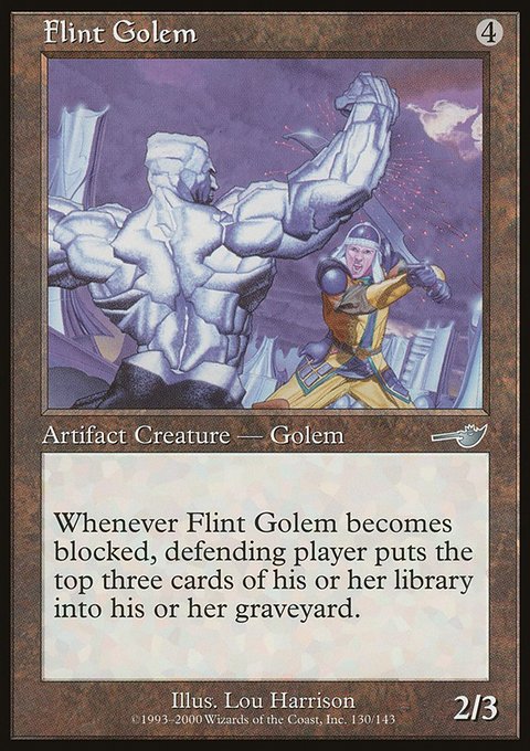 Flint Golem, Nemesis #130, Magic: The Gathering card