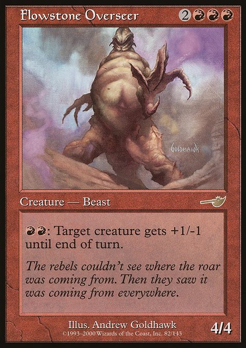 Flowstone Overseer, Nemesis #82, Magic: The Gathering card