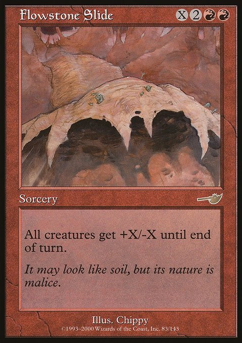 Flowstone Slide, Nemesis #83, Magic: The Gathering card