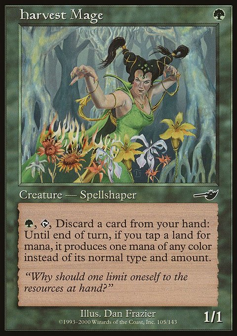 Harvest Mage, Nemesis #105, Magic: The Gathering card