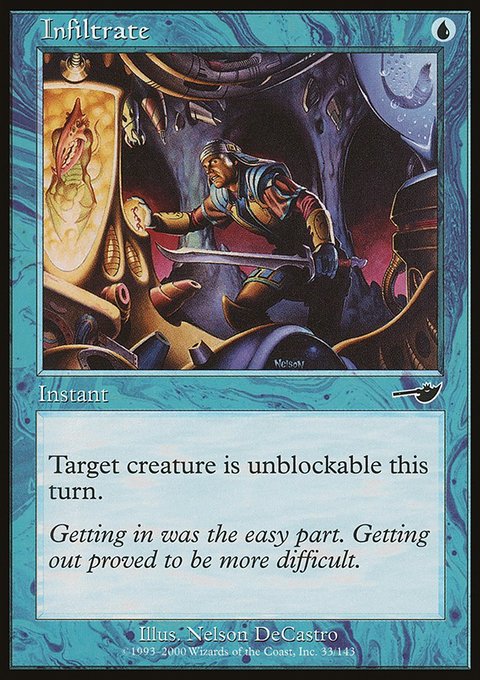 Infiltrate, Nemesis #33, Magic: The Gathering card