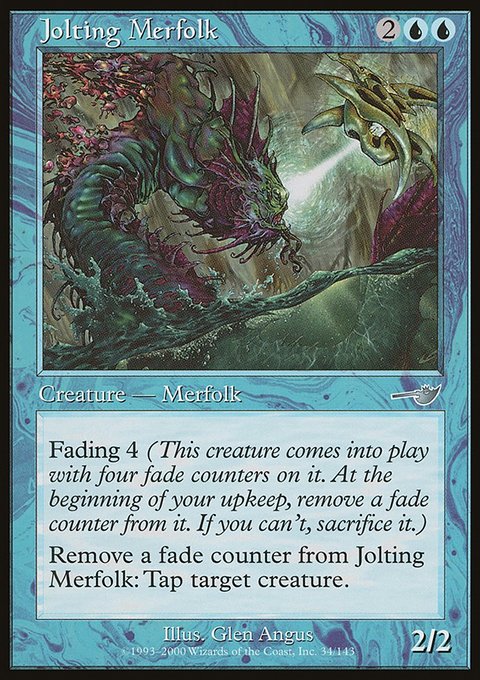 Jolting Merfolk, Nemesis #34, Magic: The Gathering card