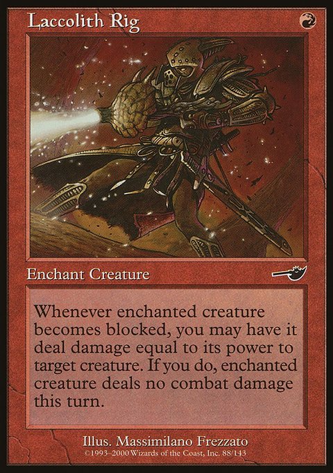 Laccolith Rig, Nemesis #88, Magic: The Gathering card