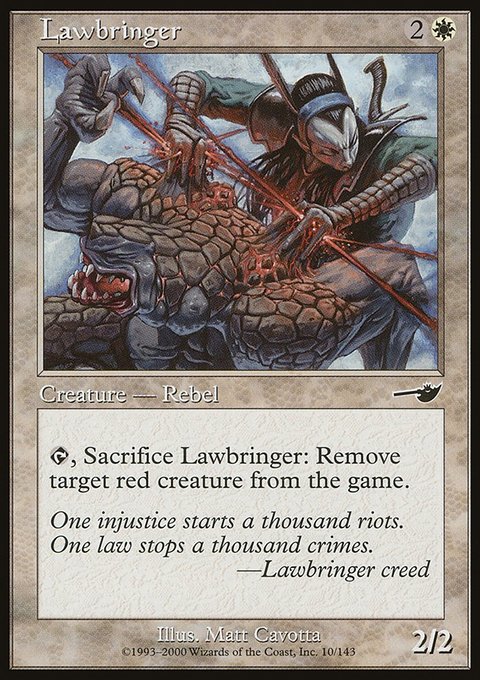 Lawbringer, Nemesis #10, Magic: The Gathering card
