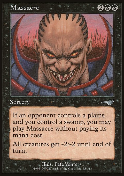 Massacre, Nemesis #58, Magic: The Gathering card