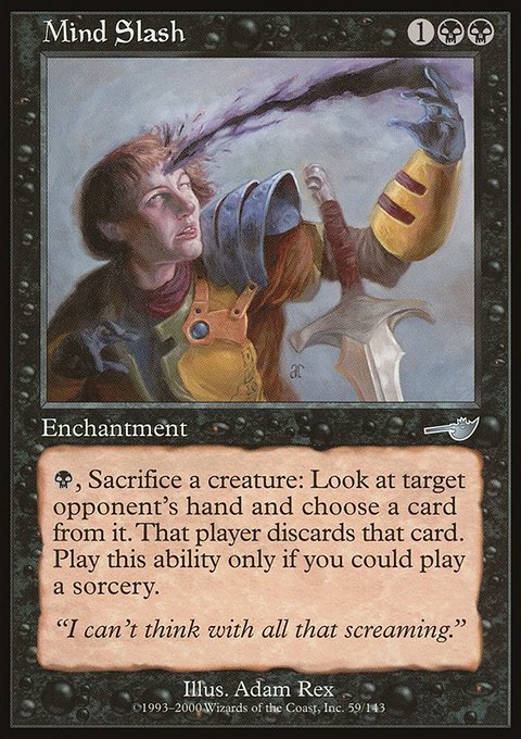 Mind Slash, Nemesis #59, Magic: The Gathering card