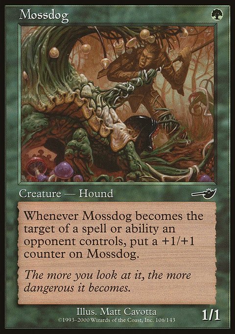 Mossdog, Nemesis #106, Magic: The Gathering card