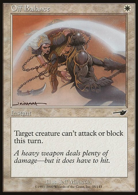 Off Balance, Nemesis #15, Magic: The Gathering card