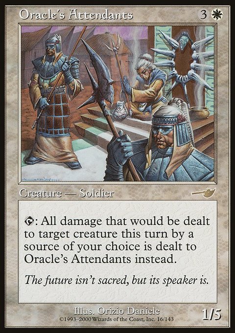 Oracle's Attendants, Nemesis #16, Magic: The Gathering card