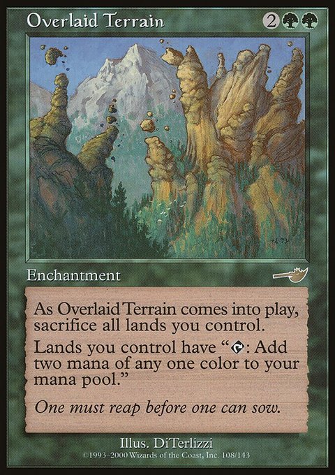 Overlaid Terrain, Nemesis #108, Magic: The Gathering card