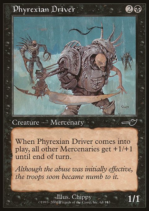 Phyrexian Driver, Nemesis #64, Magic: The Gathering card